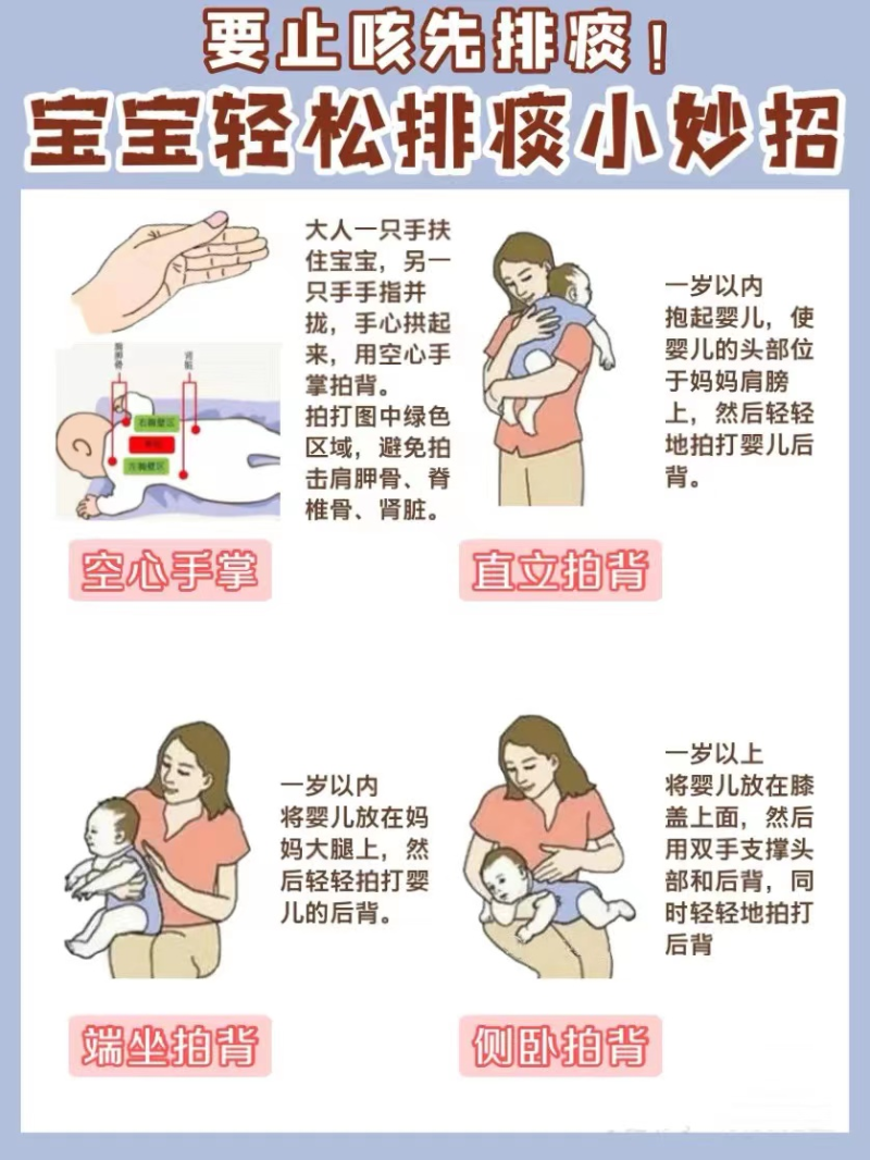 宝宝排痰方法